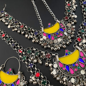Conjuntos de joyas de estilo afgano en Moq bajo Oem fabrica precio al por mayor conjuntos de joyas a granel conjunto de joyas de calidad superior al por mayor - Product Image 5