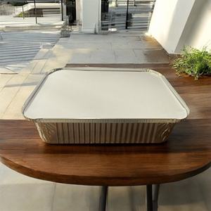 Récipient en feuille d'aluminium 2000ml Barbecue Récipient jetable écologique en papier d'aluminium pour la cuisson des gâteaux - Product Image 6
