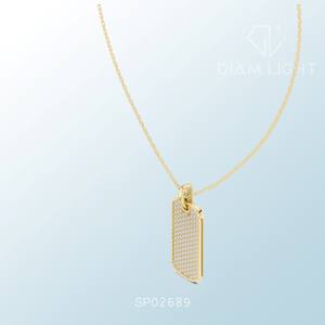 IGI Certified Lab Grown Diamond <b>Cluster</b> Pendant White Gold Finish VS+ Clarity F+ Color Colorless Round Brilliant Cut Necklace - Product Image 6