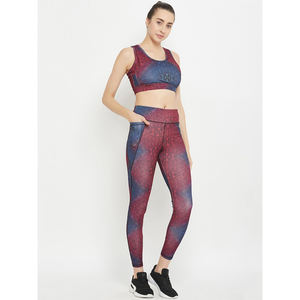 Logo personnalisé gratuit femmes tenue recadrée haut et legging velours survêtement femmes survêtement soutien-gorge et shorts femmes entraînement survêtement survêtement - Product Image 6