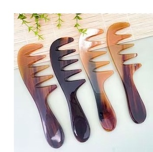 Peine de cuerno antiestático para cabello sin encrespamiento - Product Image 3