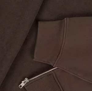 Sweat-shirt à capuche zippé pour homme avec logo personnalisable, 100% coton, écologique, respirant, coupe ample, de haute qualité, fermeture éclair intégrale - Product Image 3