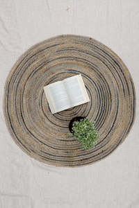 Look Premium Jute fait bonne qualité tapis ronds en forme de fleur tapis pour la maison couloir salon revêtement de sol utiliser des tapis - Product Image 3