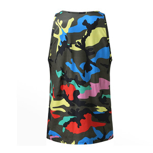 Nuevo verano hombres Coton gimnasio culturismo entrenamiento Fitness camiseta sin mangas sublimación camiseta sin mangas para hombres por Wolson Industry producto disponible - Product Image 3