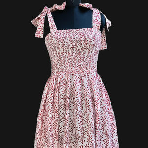 2023ชุดเดรสแม็กซี่ลายดอกไม้วินเทจสำหรับผู้หญิงชุดเดรสลำลองขนาดใหญ่พิเศษทรงหลวมชุดเดรสสำหรับผู้หญิงมีกระดุมเอวธรรมชาติ - Product Image 1