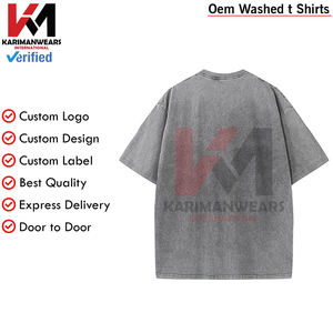 Camisetas de verano de algodón de gran tamaño para hombre, Camiseta holgada Vintage holgada, ropa informal de manga corta, precio al por mayor, proveedor a granel - Product Image 6