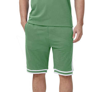 New Arrival <b>Men's</b> Summer <b>Shorts</b> Set Breathable Solid <b>Green</b> Design Plus Size <b>Shorts</b> Comfortable Summer Wear - Product Image 5