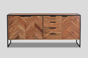 ตู้เก็บของ3ประตู3ลิ้นชักขนาด180ซม. วิธีการจัดเก็บที่หรูหราสำหรับบ้านของคุณ - Product Image 1