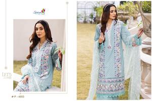 Gorgeous <b>Chikankari</b> Cotton Shalwar Kameez Set Nett Embroidered Dupatta Payal Bunch Bottom for Winter Indian Pakistani Clothing - Product Image 3