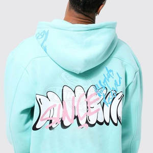 Meilleur sweat à capuche surdimensionné pour homme avec logo personnalisable Design à ourlet brut Polyester Cotton Puff Technics Saison d'hiver Approprié aux adultes - Product Image 2