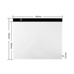 Tablette lumineuse LED rectangulaire A3 ultra-fine pour traçage, protection oculaire, intensité réglable en continu, pour dessin et art électronique - Product Image 5