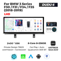 NaviFly DUDUAUTO DUDU7 7870 Écran multimédia de voiture de 12,3 pouces pour BMW Série 3 F30 F31 F34 F35 2013-2019 Prise en charge de la caméra 360