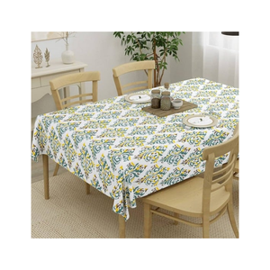 Nappe lavable douce jaune fabriquée en Inde à partir de coton biologique 100% avec impression Paisley 300 finition durable certifiée TC Eco - Product Image 5