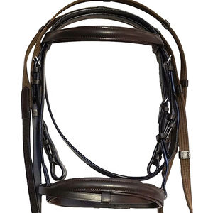 Haute Qualité Durable Cheval En Cuir Snaffle Bridle Demi Muserolle Meilleur Prix Équitation Cheval Halter - Product Image 1