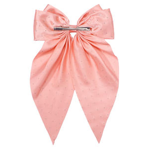 กิ๊บติดผมโบว์ริบบิ้นหางยาวเครื่องประดับผมวินเทจสำหรับเด็ก - Product Image 4