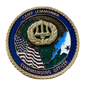 Tùy Chỉnh Cameroon 3D Thanh Kiếm Đôi Ve Áo Trâm Hollow-out Kim Loại Phù Hiệu Cho Militaires De Pentathlon Cieso Mạ Huy Hiệu Thể Thao - Product Image 1