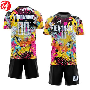 Conjunto de uniforme de fútbol de alta calidad impreso para adultos, camisetas y camisetas de corte automatizado, ropa de fútbol, camiseta de fútbol - Product Image 3