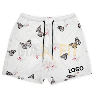 Short en maille de polyester sublimé personnalisé en gros Short de sport décontracté athlétique de course à pied Fitness Workout Gym Basketball Taille élastique - Product Image 6