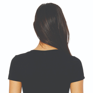 เสื้อยืดผู้หญิงทรงหลวม ผ้าโพลีเอสเตอร์/คอตตอน ไซส์ใหญ่ สไตล์ลำลอง สีพื้น รับสกรีนโลโก้ ระบายอากาศได้ดี เป็นมิตรกับสิ่งแวดล้อม แห้งเร็ว ผ้าถัก แขนสั้น - Product Image 4
