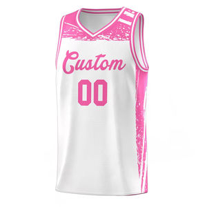 Conjunto de Baloncesto Rosa Personalizado al por Mayor, Camiseta y Pantalones Cortos, Uniforme de Equipo, Secado Rápido, Tejido de Malla Transpirable, OEM, Ropa Deportiva Personalizada - Product Image 2