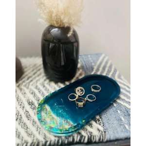 Bandeja de resina de la mejor calidad con tacto suave y diseño grueso Ideal para fiestas Decoración de la hora del té Asequible en precio al por mayor - Product Image 2