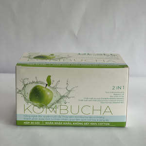 Usine directe pour les lingettes de soin de la peau au kombucha, boîte d'emballage |   Boîte en carton pour lingettes nettoyantes pour le visage avec logo personnalisé imprimé - Product Image 1