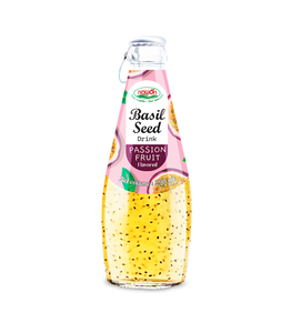 High Quality 290ml Glass Bottle - HALAL Good Price BASIL <b>SEED</b> DRINK With Lychee - Free Sample OEM ODM - Product Image 4
