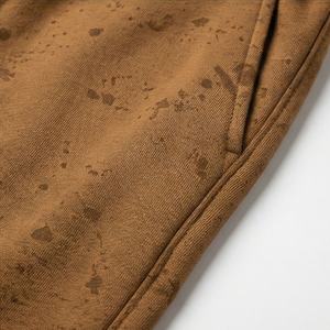 Nouveauté Pantalons de jogging pour hommes en laine, couleur personnalisée, taille mi-haute, légers, respirants, décontractés, en molleton, lavés, athlétiques - Product Image 5