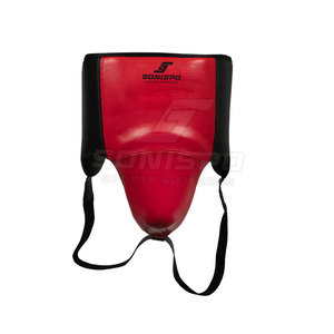 Protège-entrejambe de boxe SONISPO en PU, rouge et noir, pour hommes, protection d'entraînement - Product Image 4