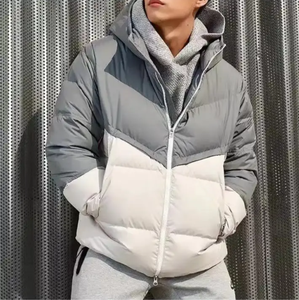 Venta al por mayor de invierno personalizado de los hombres abajo burbuja Puffer Jaket cálido personalizado ligero al aire libre Puffer Jaket para los hombres - Product Image 3