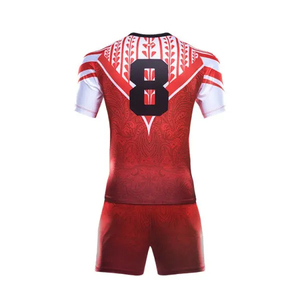 Nouvel uniforme de rugby en polyester 100% de qualité supérieure pour l'équipe et la conception de logo personnalisé et grande taille - Product Image 3