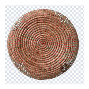 Assiette murale décorative en jonc de mer Plateau naturel écologique Fournisseur du Vietnam en gros - Product Image 5