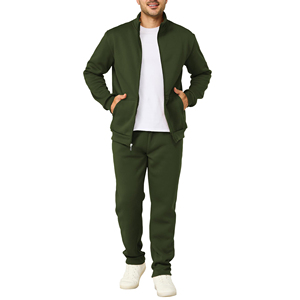 Conjunto Deportivo Moderno de Estilo Casual para Hombre, Pantalones Deportivos Ajustados para Correr y Chaqueta con Cremallera, Ropa Deportiva Urbana y Elegante - Product Image 4