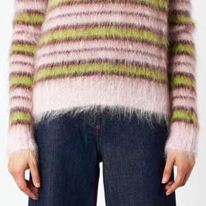 Cómodo suéter de Mohair para mujer, transpirable, última llegada, tendencia superior, logotipo personalizado, antiarrugas, el mejor suéter de Mohair para mujer - Product Image 2