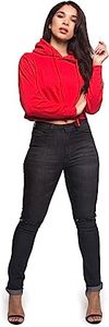 Cotton Fabric Ladies Blank GYM Long Sleeve Tracksuit Crop <b>Tops</b> Croptop Sweatshirt Custom LOGO <b>Cropped</b> Hoodie for Women - Product Image 6