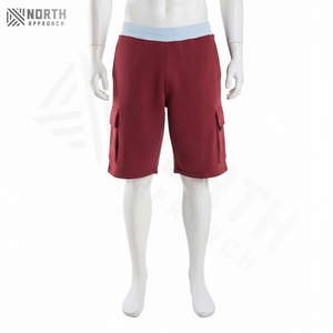 Shorts cargo décontractés pour hommes en coton d'été Motif uni Multi-poches Streetwear 100% coton Pantalon court pour hommes Shorts d'été pour hommes - Product Image 2