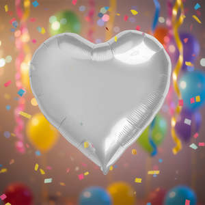 Palloncino a forma di cuore in lamina argentata da 18 pollici, decorazione per feste, confezione da 12 pezzi - Product Image 3
