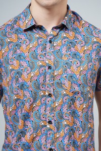 เสื้อผู้ชายผ้าฝ้ายคลาสสิกที่สมบูรณ์แบบสำหรับสำนักงานและชุดลำลองผ้าระบายอากาศพอดีตัวปกติเพื่อความสบายตลอดทั้งวัน - Product Image 5