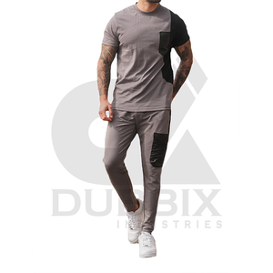 Conjunto de chándal de media manga de nuevo estilo para hombre, ropa de talla grande ecológica de alta calidad para correr, deportes, venta al por mayor, personalizada - Product Image 2