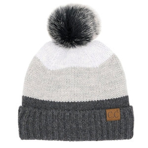 หมวกบีนนี่สีสันแบบกำหนดเองพร้อมป้ายโลโก้ปอมปอม หมวกบีนนี่ลายทางสำหรับผู้ใหญ่ หมวกฤดูหนาวที่อบอุ่น ขายส่งจากโรงงานเวียดนาม - Product Image 4