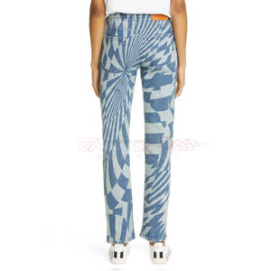 2023 Custom Logo Seamless <b>Women</b> <b>Jeans</b> Best Sale Active Wear <b>Women</b> <b>Jeans</b> Pant - Product Image 3