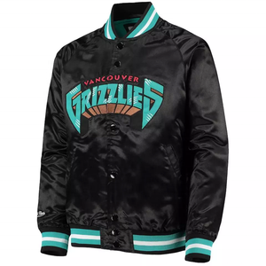 แจ็คเก็ตผ้าซาตินมีฮู้ดสำหรับผู้ชายผู้หญิงแจ็คเก็ตบอมเบอร์ผ้ากำมะหยี่มีฮู้ดสไตล์เลตเตอร์แมนน้ำหนักเบาปักตามสั่ง - Product Image 2