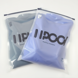 Personalizado Biodegradable Mate Esmerilado Cremallera Bolsas de Embalaje Logo Impreso Camiseta Ropa Zip Lock Plástico Biodegradable - Product Image 2