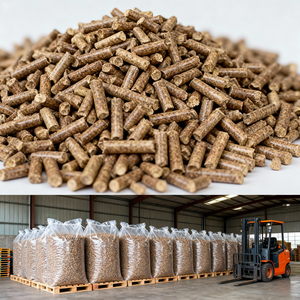 Granulés de bois de biomasse de Thaïlande granulés de haute densité à faible humidité pour le chauffage industriel - Product Image 6