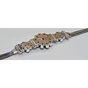 Handmade 925 Sterling Silver <b>Bracelet</b> with Natural Turquoise Gemstone Gold Plated Gift for Girls and Women - Product Image 5