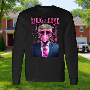 <b>Pink</b> Bubble Gum <b>Long</b> <b>Sleeve</b> T Shirt for Adults Unisex Crew Neck Cotton Casual Promotional <b>Top</b> - Product Image 3