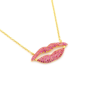 สร้อยคอ925เงินสเตอร์ลิงใส่ได้ทั้งชายและหญิงชุบทองเพทายลูกบาศก์สีชมพูของขวัญทางชาติพันธุ์สำหรับงานแต่งงาน - Product Image 1