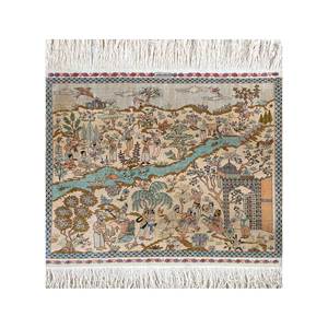 Alfombras Gulmarg de Lana y Viscosa Anudadas a Mano, Diseño Floral Abstracto, Forma Rectangular, Tabriz, para el Hogar, Pasillo, Sala de Estar - Product Image 1