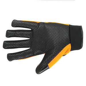 Hot Selling Level 5-7 Driving <b>Gloves</b> Custom Made 100% Goatskin Leather TPR Impact Lining Full <b>Finger</b> Safety <b>Gloves</b> - Product Image 6