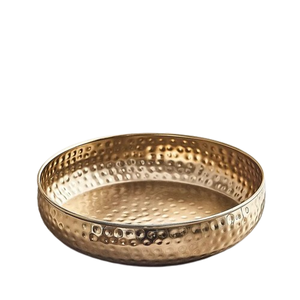 Reliable Manufacturer's Rustic Luxury <b>Metal</b> <b>Bowl</b> 16x12x7.5 Inches with Matte Finish - Product Image 2